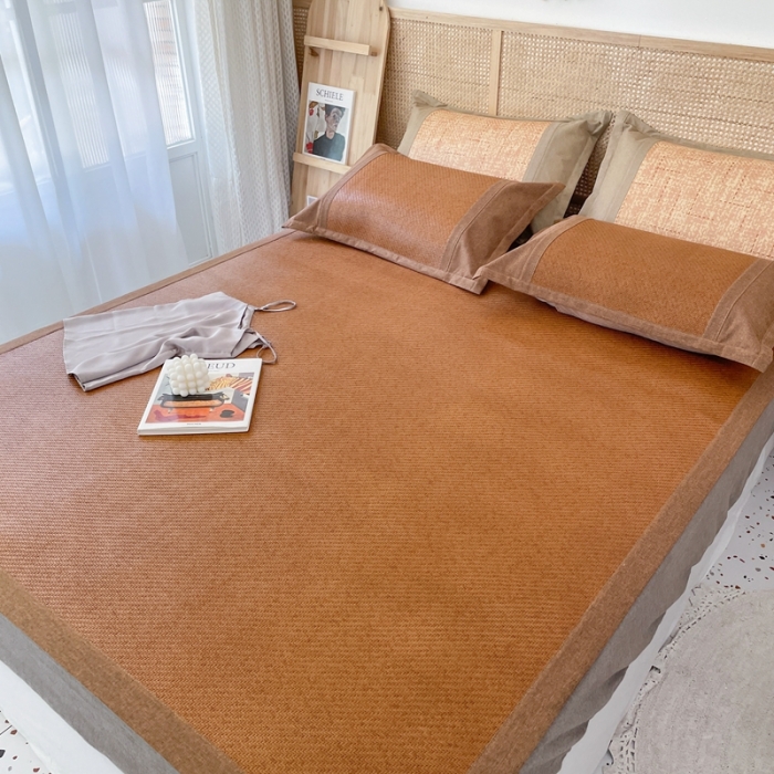 91家纺网 家纺一手货源 找家纺 时年 2021新款高品质御藤席 御藤-棕色