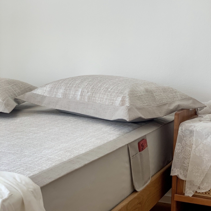 91家纺网 家纺一手货源 找家纺 时年 2021新款水洗提花冰丝凉席养生席 席纹-灰