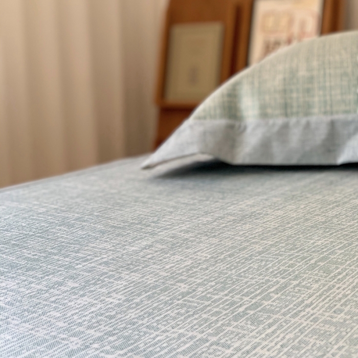 91家纺网 家纺一手货源 找家纺 时年 2021新款水洗提花冰丝凉席养生席 席纹-绿