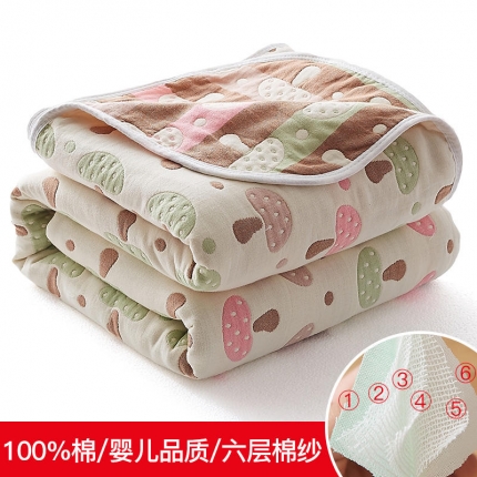 91家纺网 家纺一手货源 找家纺 （总）爱港 2023新款专版全棉纱布六层毛巾被