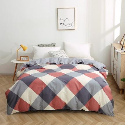 91家纺网 家纺一手货源 找家纺 晶缦家纺 2021新款秋冬款全棉12868单被套 梦想时光红