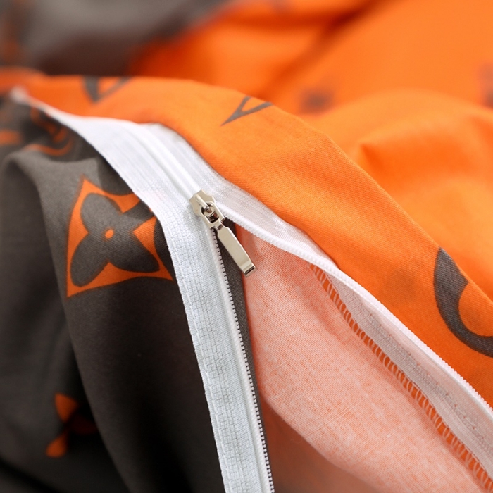 91家纺网 家纺一手货源 找家纺 晶缦家纺 2021新款秋冬款全棉12868单被套 潮流桔