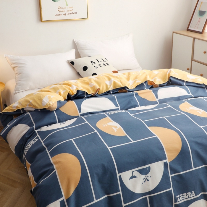 91家纺网 家纺一手货源 找家纺 晶缦家纺 2021新款秋冬款全棉12868单被套 海洋物语