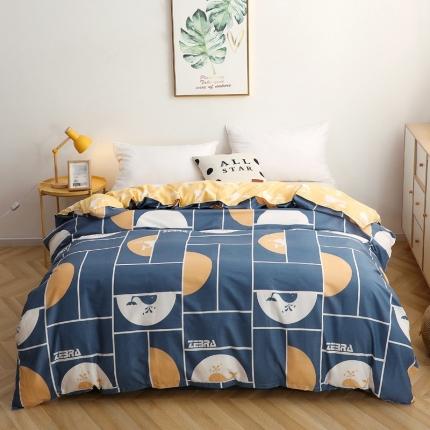 晶缦家纺 2021新款秋冬款全棉12868单被套 海洋物语