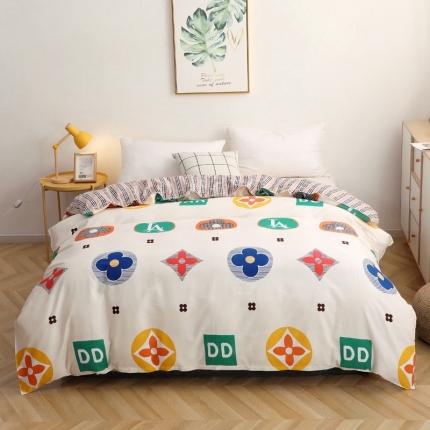 晶缦家纺 2021新款秋冬款全棉12868单被套 梦幻