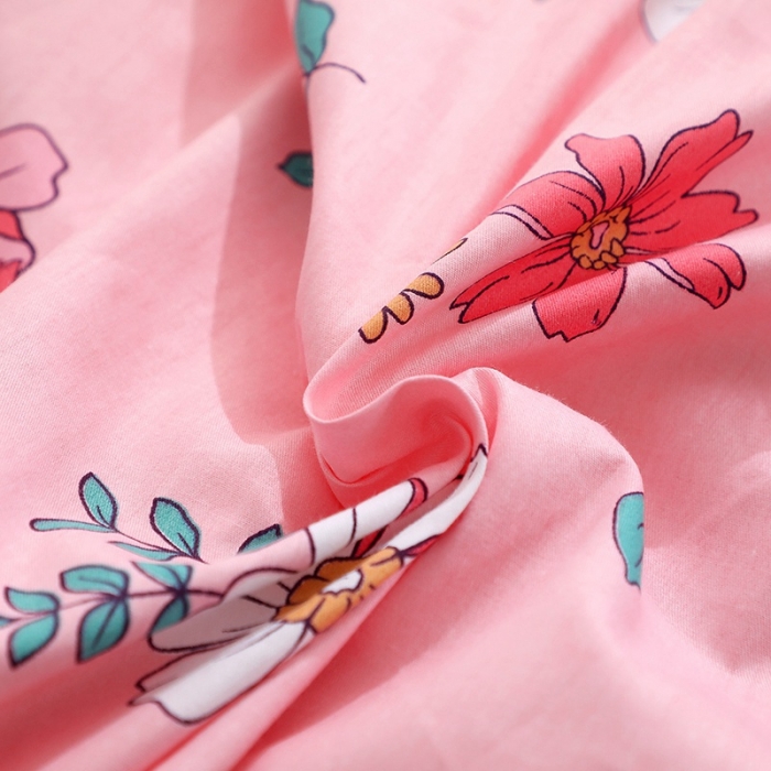 91家纺网 家纺一手货源 找家纺 晶缦家纺 2021新款秋冬款全棉12868单被套 梦里花粉