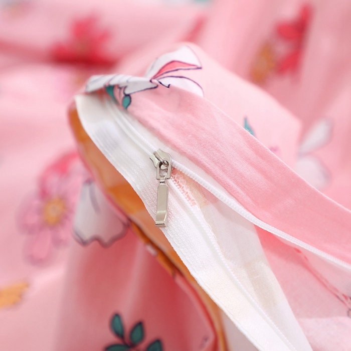 91家纺网 家纺一手货源 找家纺 晶缦家纺 2021新款秋冬款全棉12868单被套 梦里花粉