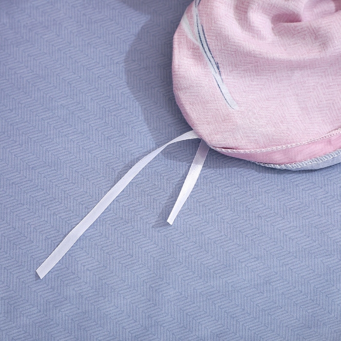 91家纺网 家纺一手货源 找家纺 晶缦家纺 2021新款秋冬款全棉12868单被套 沐雅清风粉