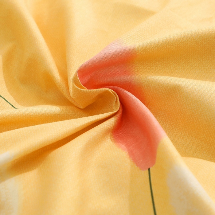 91家纺网 家纺一手货源 找家纺 晶缦家纺 2021新款秋冬款全棉12868单被套 香氛密语黄