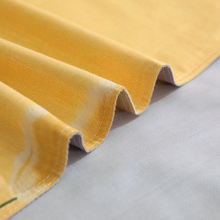 91家纺网 家纺一手货源 找家纺 晶缦家纺 2021新款秋冬款全棉12868单被套 香氛密语黄