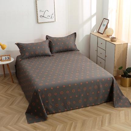 91家纺网 家纺一手货源 找家纺 晶缦家纺 2021新款秋冬款全棉12868多规格单床单潮流咖