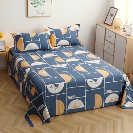 91家纺网 家纺一手货源 找家纺 晶缦家纺2021新款秋冬款全棉12868多规格单床单海洋物语