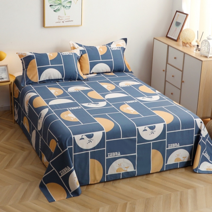 91家纺网 家纺一手货源 找家纺 晶缦家纺2021新款秋冬款全棉12868多规格单床单海洋物语