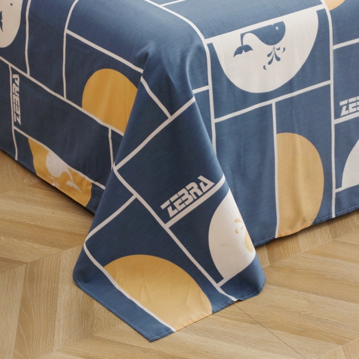 91家纺网 家纺一手货源 找家纺 晶缦家纺2021新款秋冬款全棉12868多规格单床单海洋物语