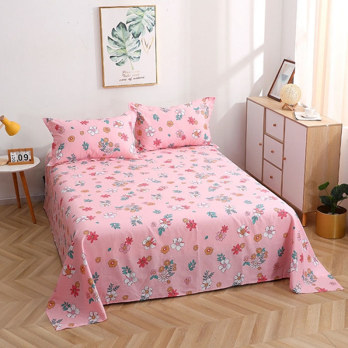 91家纺网 家纺一手货源 找家纺 晶缦家纺 2021新款秋冬款全棉12868多规格单床单梦里花