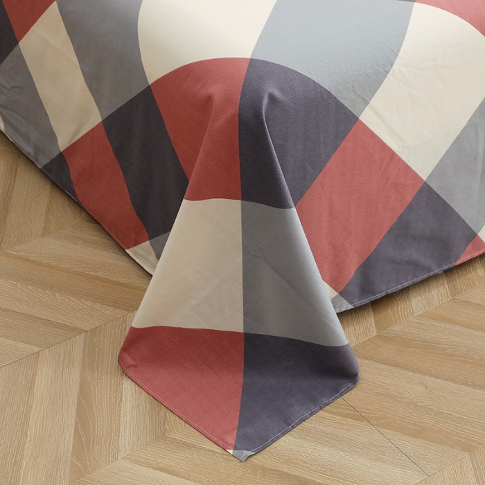 91家纺网 家纺一手货源 找家纺 晶缦家纺2021新款秋冬全棉12868多规格单床单梦想时光红