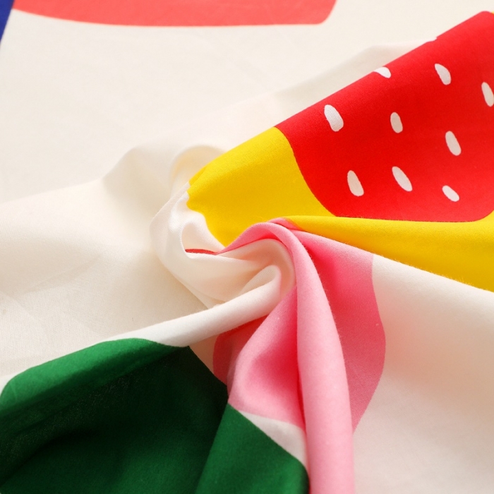 91家纺网 家纺一手货源 找家纺 晶缦家纺 2021新款秋冬款全棉12868多规格单床笠 爱心草莓