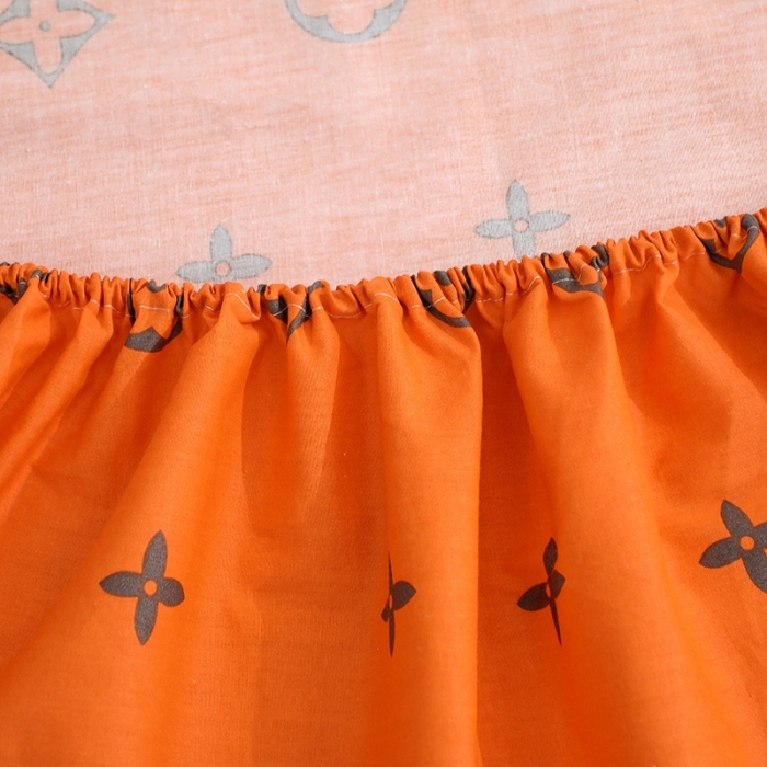 91家纺网 家纺一手货源 找家纺 晶缦家纺 2021新款秋冬款全棉12868多规格单床笠 潮流桔