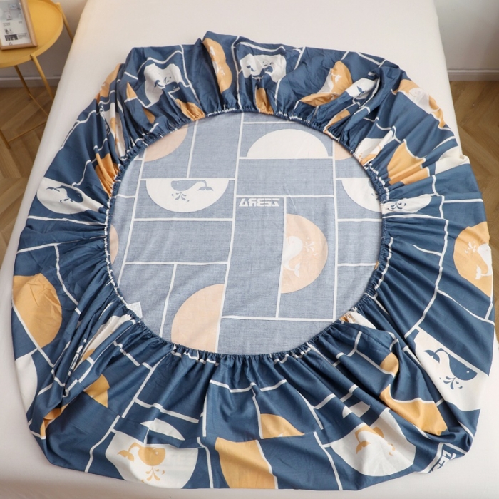 91家纺网 家纺一手货源 找家纺 晶缦家纺 2021新款秋冬款全棉12868多规格单床笠 海洋物语