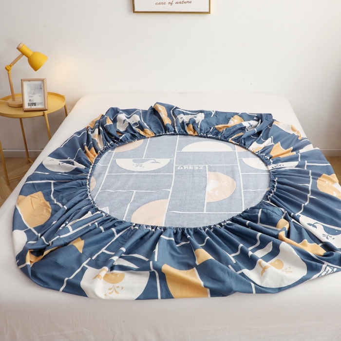 91家纺网 家纺一手货源 找家纺 晶缦家纺 2021新款秋冬款全棉12868多规格单床笠 海洋物语