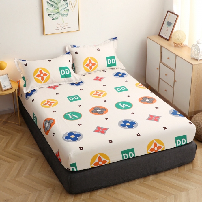 91家纺网 家纺一手货源 找家纺 晶缦家纺 2021新款秋冬款全棉12868多规格单床笠 梦幻