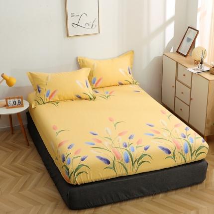 晶缦家纺 2021新款秋冬款全棉12868多规格单床笠 香氛密语黄