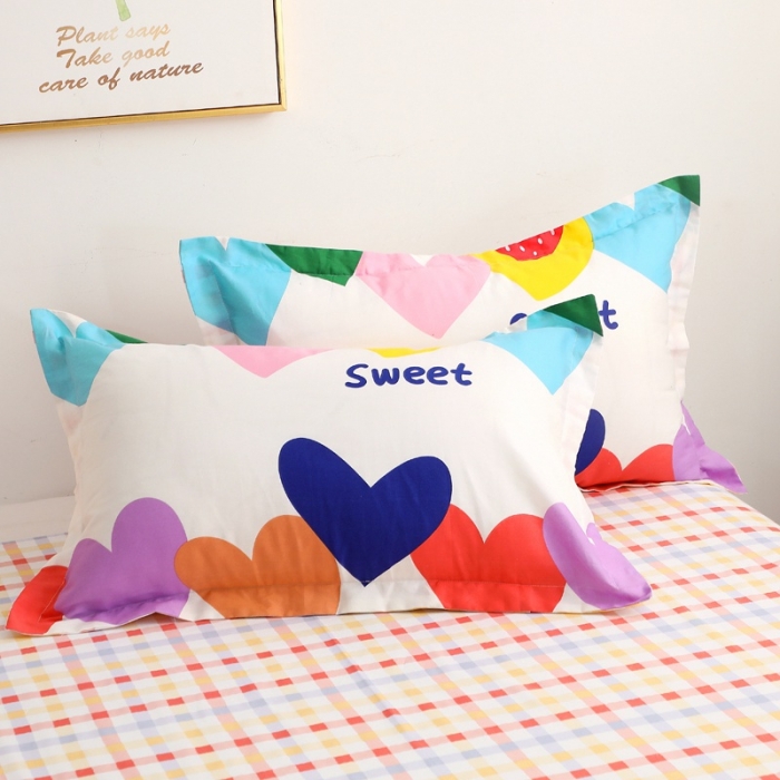 91家纺网 家纺一手货源 找家纺 晶缦家纺2021新款秋冬款全棉12868多规格四件套爱心草莓