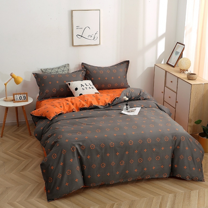 91家纺网 家纺一手货源 找家纺 晶缦家纺 2021新款秋冬款全棉12868多规格四件套潮流咖