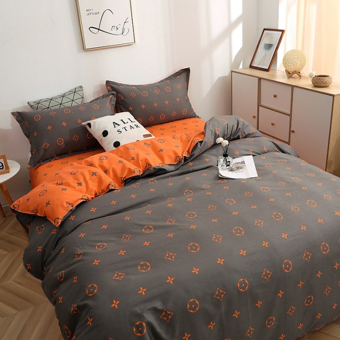 91家纺网 家纺一手货源 找家纺 晶缦家纺 2021新款秋冬款全棉12868多规格四件套潮流咖