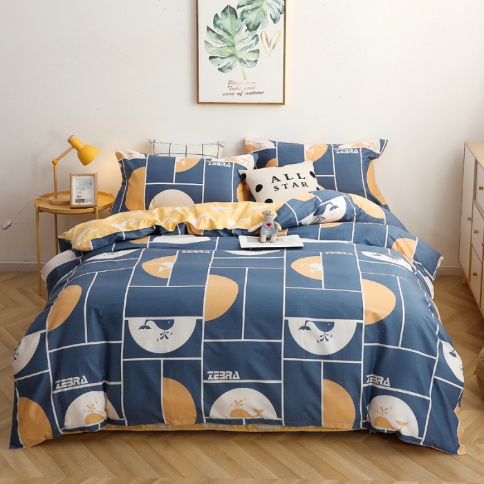 91家纺网 家纺一手货源 找家纺 晶缦家纺 2021秋冬款全棉12868多规格四件套 海洋物语