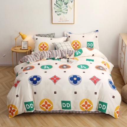 晶缦家纺 2021新款秋冬款全棉12868多规格四件套 梦幻