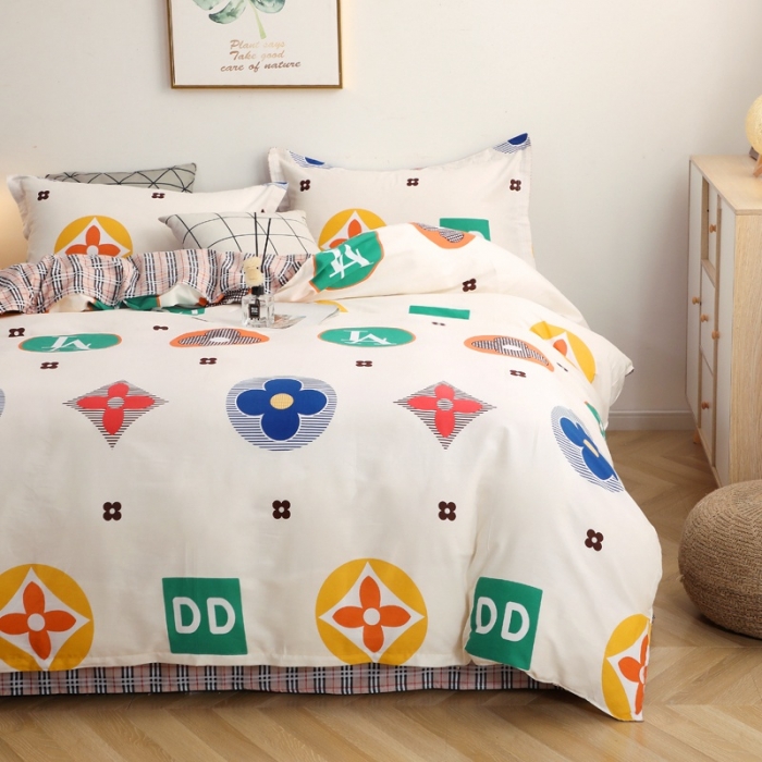 91家纺网 家纺一手货源 找家纺 晶缦家纺 2021新款秋冬款全棉12868多规格四件套 梦幻