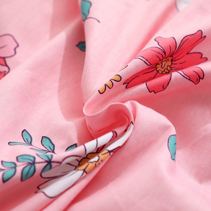 91家纺网 家纺一手货源 找家纺 晶缦家纺 2021秋冬款全棉12868多规格四件套 梦里花粉