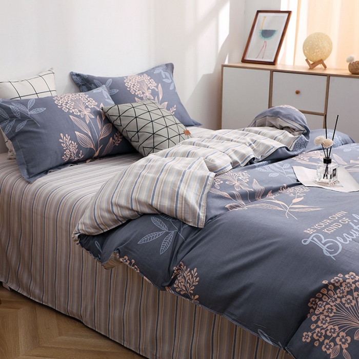 91家纺网 家纺一手货源 找家纺 晶缦家纺 2021新款秋冬款全棉12868多规格四件套 觅香