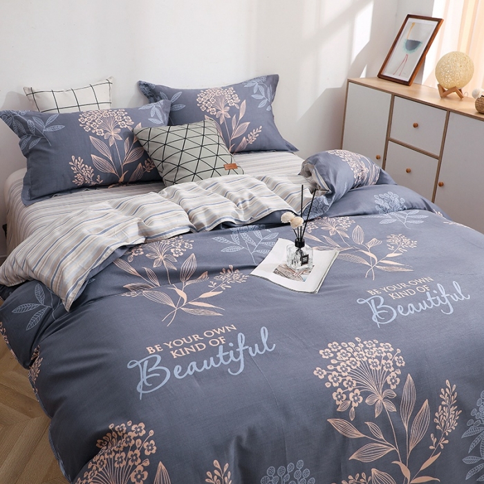 91家纺网 家纺一手货源 找家纺 晶缦家纺 2021新款秋冬款全棉12868多规格四件套 觅香