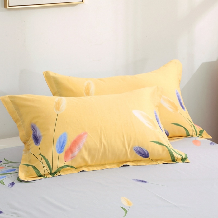 91家纺网 家纺一手货源 找家纺 晶缦家纺 2021秋冬全棉12868多规格四件套 香氛密语黄