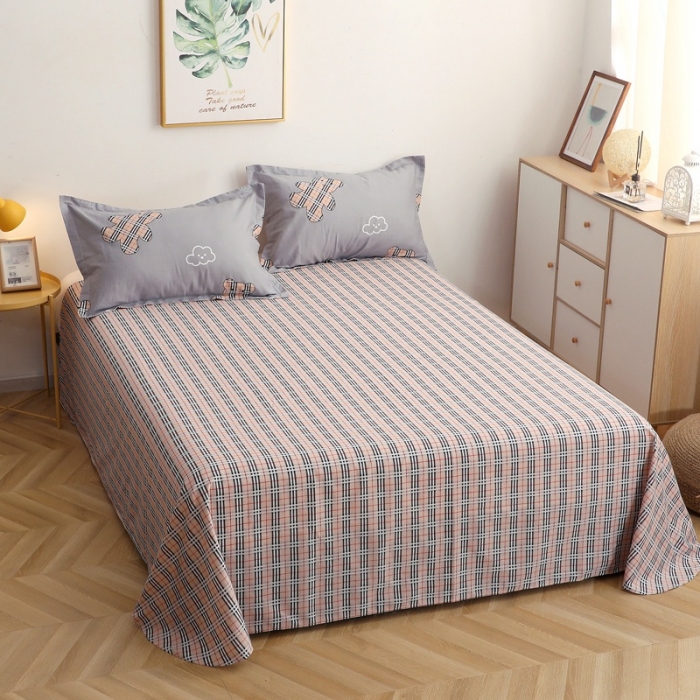 91家纺网 家纺一手货源 找家纺 晶缦家纺 2021秋冬全棉12868多规格四件套 小熊宝莉灰