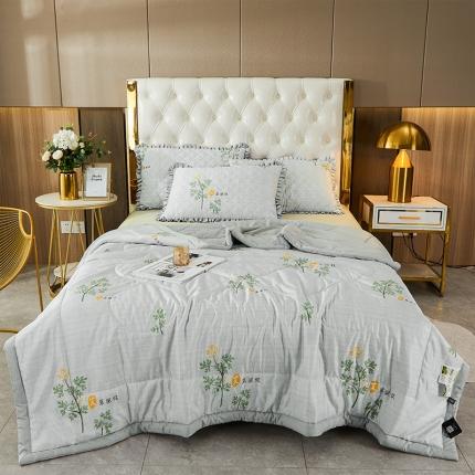 91家纺网 家纺一手货源 找家纺 （总）情恒家纺 2025新款艾草驱蚊抗菌夏凉被