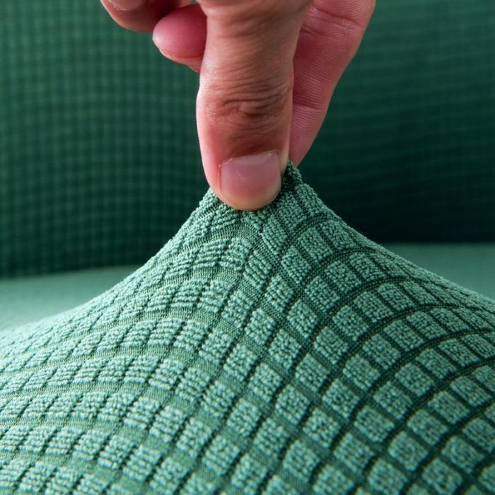 91家纺网 家纺一手货源 找家纺 玉米绒半圆圈椅套 咖啡厅单人沙发套 弹力沙发套子