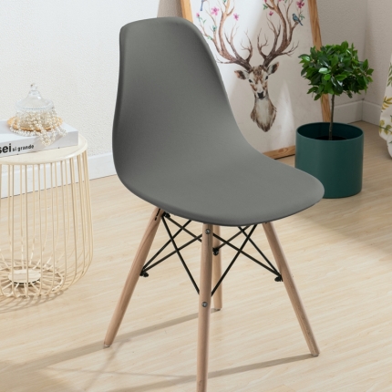 91家纺网 家纺一手货源 找家纺 弹力纯色伊姆斯椅套 弹性素色贝壳椅子套 饭店椅套子