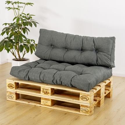 91家纺网 家纺一手货源 找家纺 亚马逊热销栈板坐垫靠垫套装外贸货场休息软垫床垫跨境电商货源 仿麻深灰