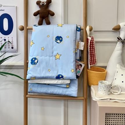 91家纺网 家纺一手货源 找家纺 橘滋 2021新款60支长绒棉儿童大豆蛋白夏被 快乐星球