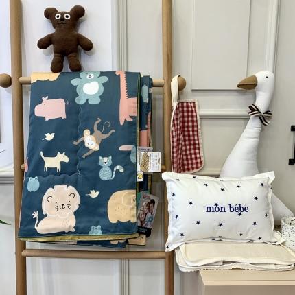 91家纺网 家纺一手货源 找家纺 橘滋 2021新款60支长绒棉儿童大豆蛋白夏被 萌宠