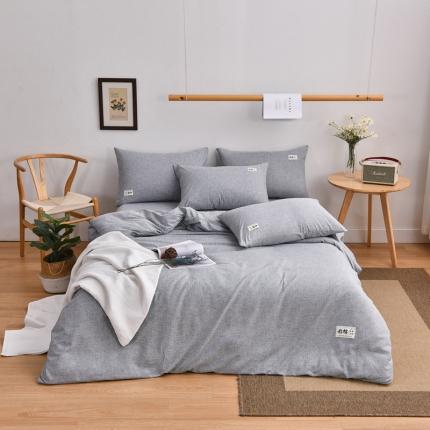 21度C 2021新款彩棉单被套 绅士灰