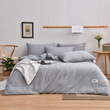 21度C 2021新款彩棉四件套 绅士灰