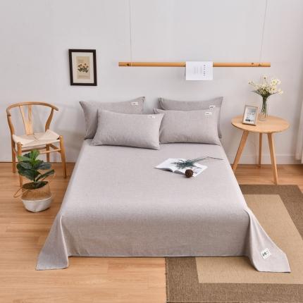 21度C 2021新款彩棉单床单 卡其色