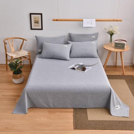 21度C 2021新款彩棉单床单 绅士灰