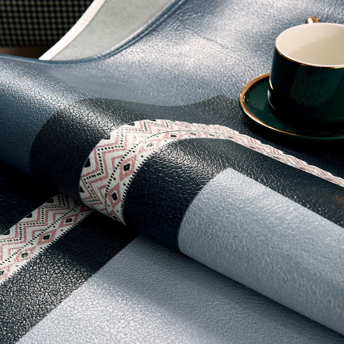 91家纺网 家纺一手货源 找家纺 （总）吾秀 2021 数码版头层牛皮席 牛皮凉席三件套