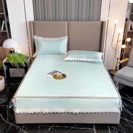 91家纺网 家纺一手货源 找家纺 （总）璞素家居 2021新款蕾丝花边冰丝席