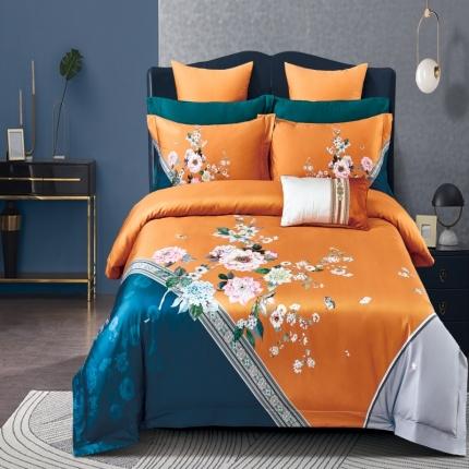 91家纺网 家纺一手货源 找家纺 （总）栩裕纺织 2023新款50支长绒棉数码印花四件套